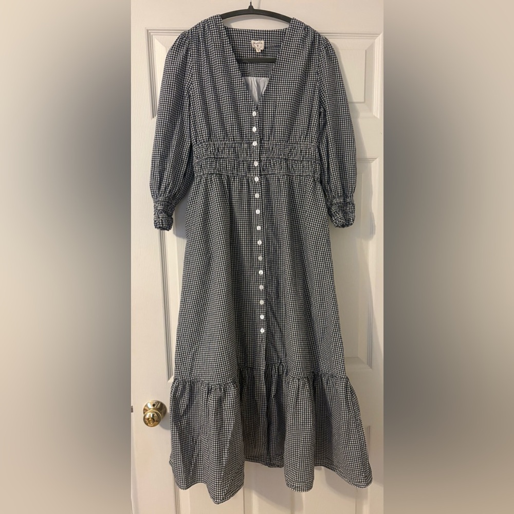 Marea Checkered Midi Dress